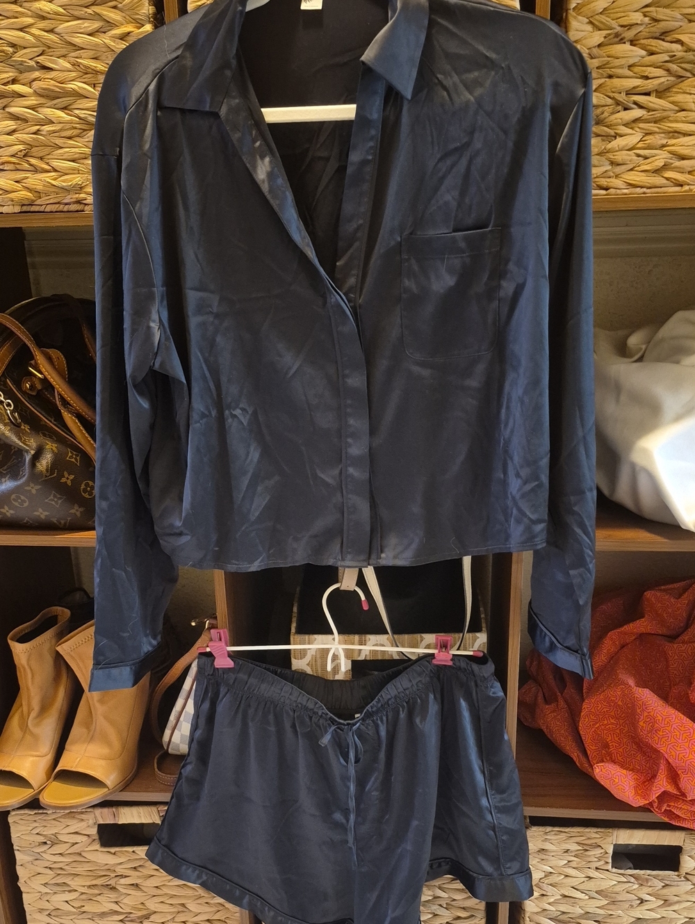 Parade Luxe Satin Pajama Set BlackPajamas